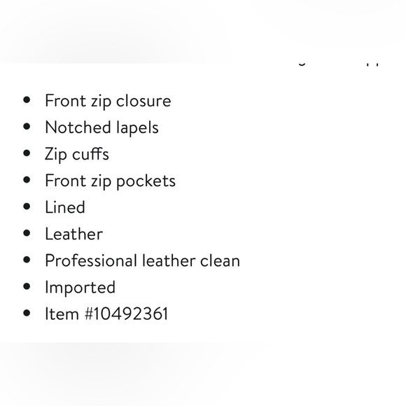 Sam Edelman genuine leather jacket - Picture 5 of 5